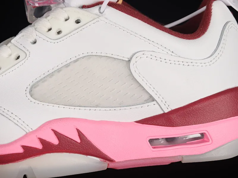 All categories Air Jordan Jordan series basketball shoes Air Jordan 5 Air Jordan Retro Low AJ5 Joe 5 white and pink low-top basketball shoes DX4390-116